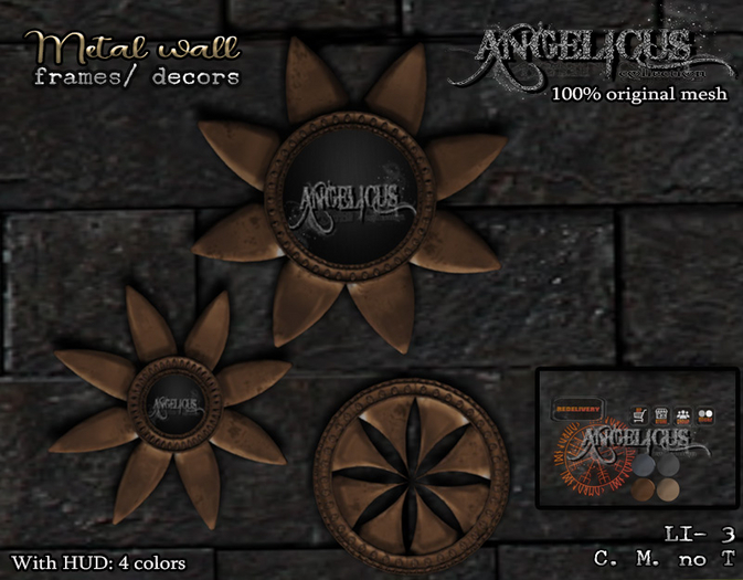 :ANGELICUS:  Metal wall frames/decors 
