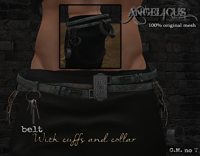 :ANGELICUS: belt with collar and cuffs 