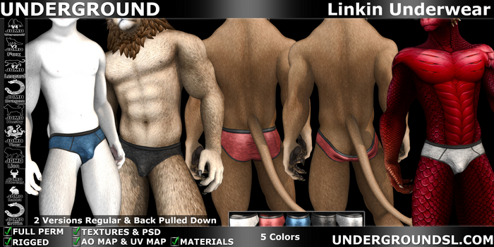 (UG FULL PERM) - Linkin Underwear Furry