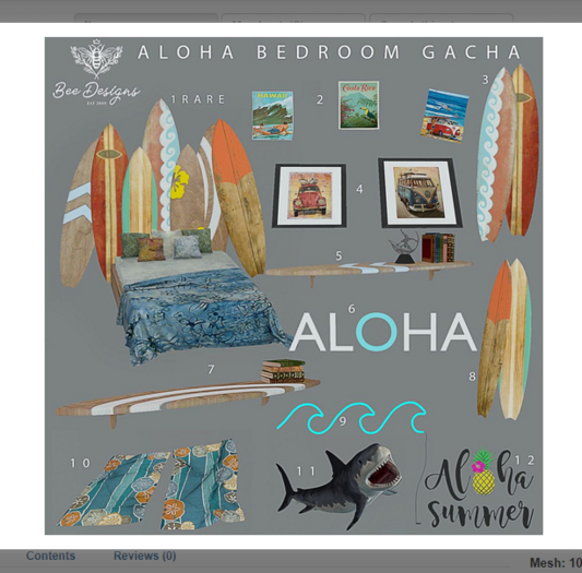 08 Bee Designs Aloha Bedroom