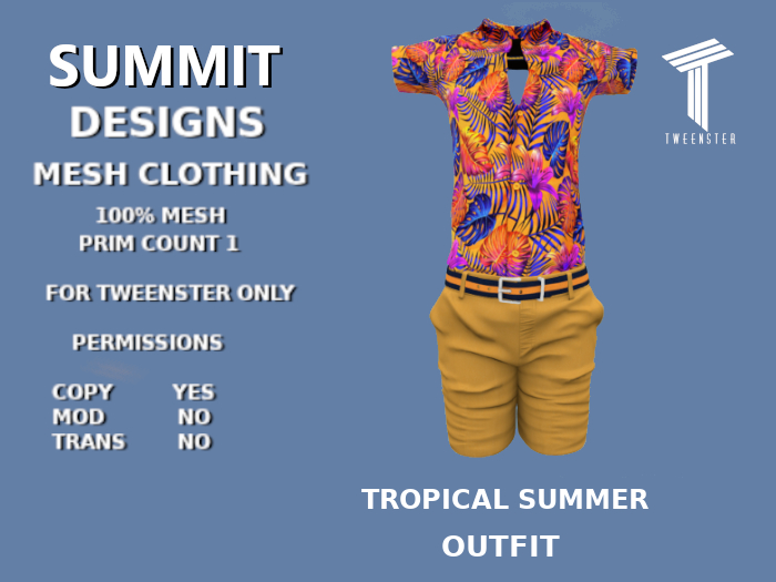 Summit Aladin Tropical Summer Outfit [TWEENSTER]