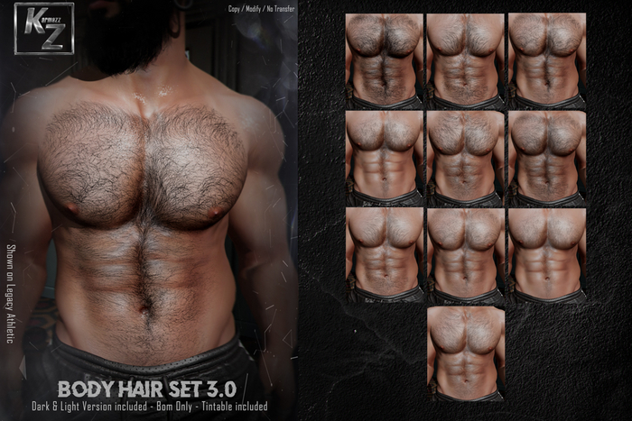KARMAZZ Body Hair Set 3.0 - Dark & Light Version