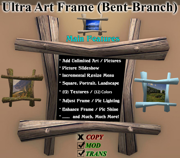 Ultra-Art-Frame (Bent-Branch) v.1 (TM-230707-BB)