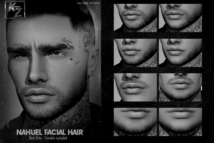 #DEMO Karmazz Nahuel Facial Hair - EVOX