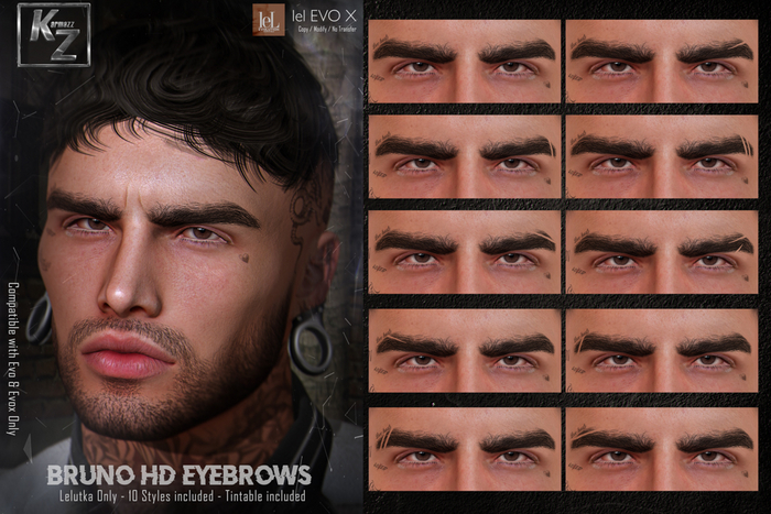 KARMAZZ Bruno leLUTKA HD Eyebrows - EVO & EVOX