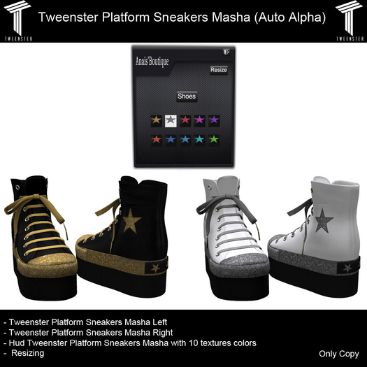 Tweenster Platform Sneakers Masha (Auto Alpha) DEMO