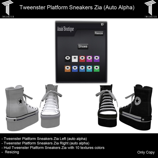 Tweenster Platform Sneakers Zia (Auto Alpha) DEMO