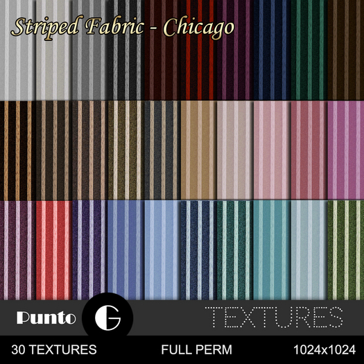 Striped Fabric - Chicago