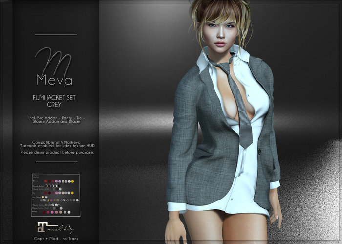 Meva Fumi Jacket Set Grey Box