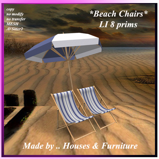 Beach Chairs Blue