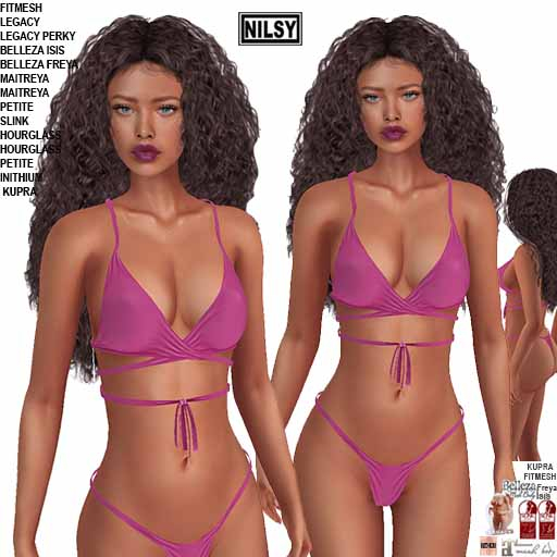  WRAPPED BIKINI,CL&MESH BODY