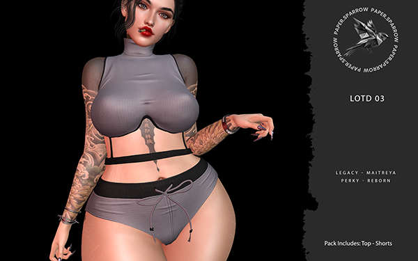 Paper.Sparrow LOTD 3 Lauren Top/Shorts