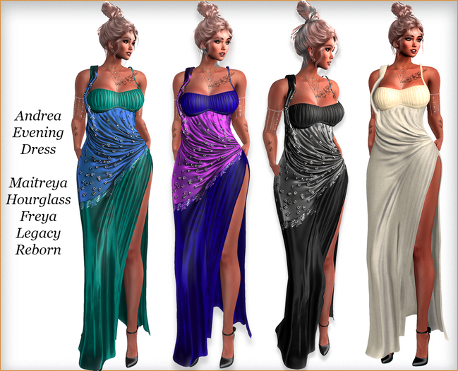 Andrea Evening Dress,Legacy,Reborn,Hourglass,Freya,Maitreya