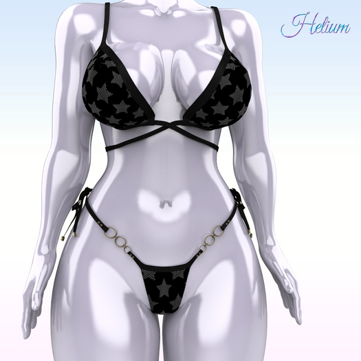 Black Stars Bikini