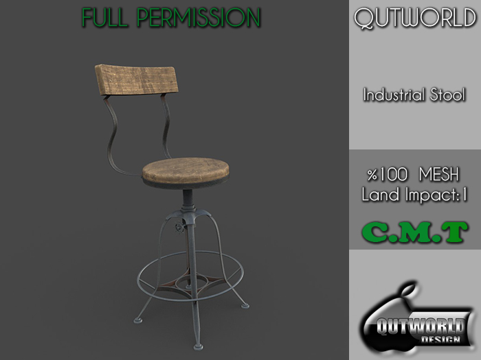 .::QUTWORLD Industrial Stool::.FP