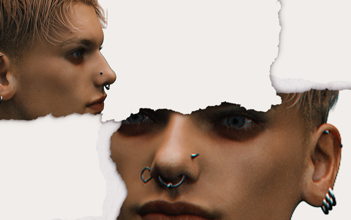 R88// FACE PIECRINGS /GOLD&SILVER