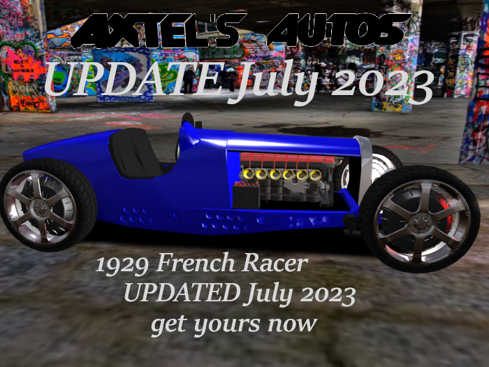 1929 French Racer v2.2 UPDATE July 2023