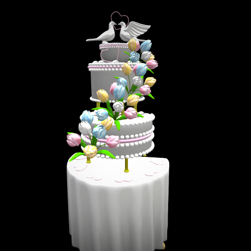 BR - Pretty Pastels Wedding Cake (giver)