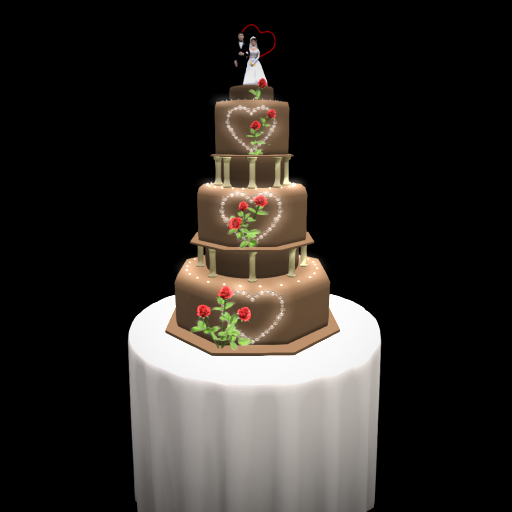 BR - Mocha Dream Wedding Cake (giver)