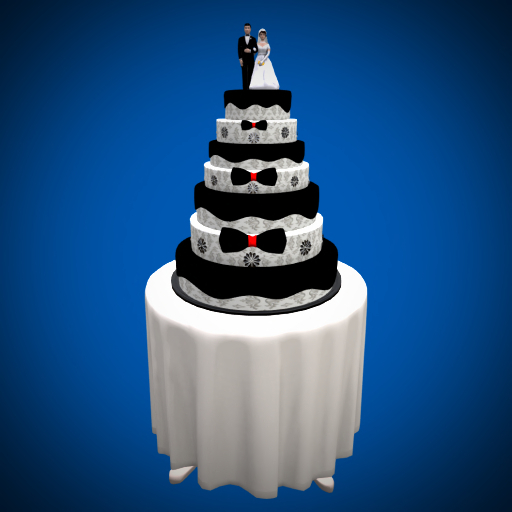 BR - Bow Tie Wedding Cake (giver)