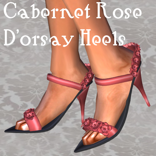!SSUS! Cabernet Rose D'orsay Heels