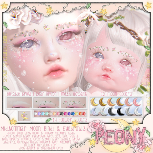 Peony. Midsommar Moon Bindi {Box}