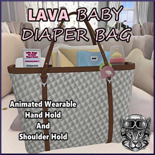 DIAPER BAG QUILTED WHITE