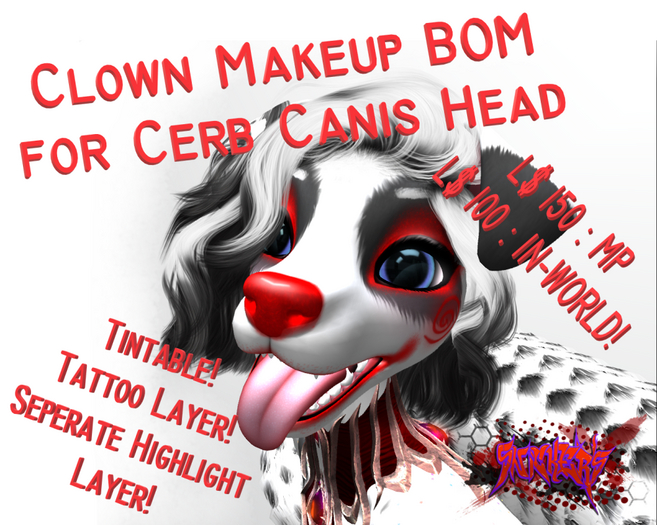 Snickers' Canis Clown BOM Tintable