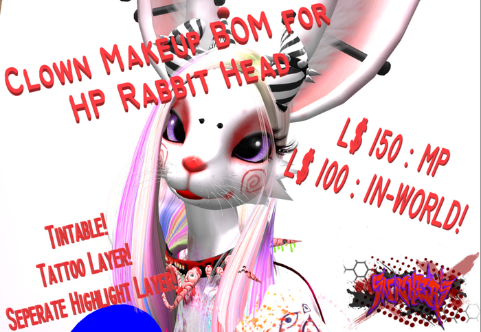 Snickers' Rabbit Clown BOM Tintable