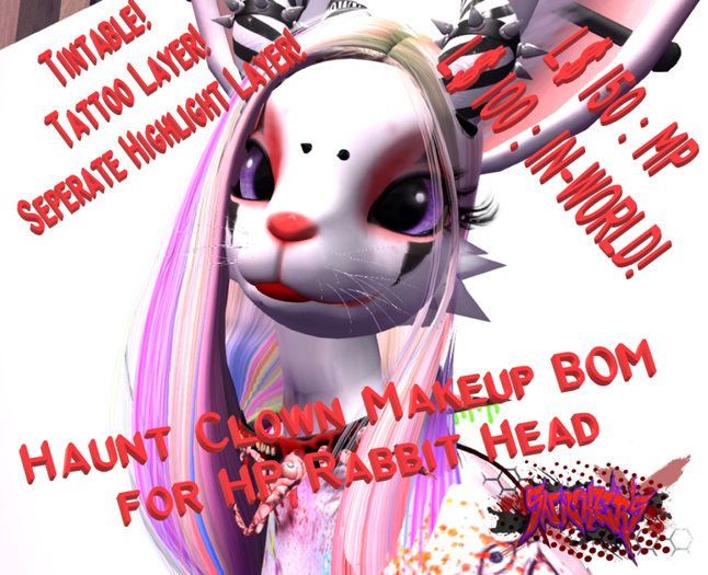 Snickers' Rabbit Haunt Clown BOM Tintable