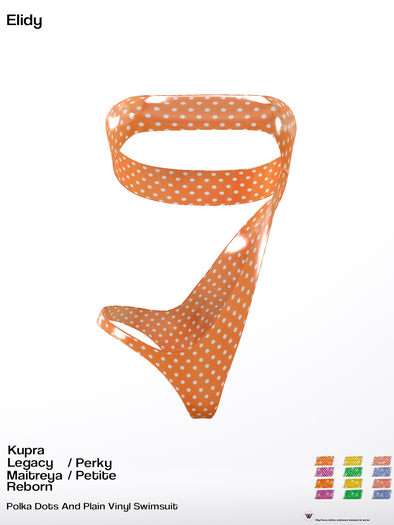 Second Life Marketplace - 1W Elidy Vinyl Swimsuit