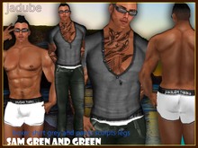 *jadube George grey and pants green