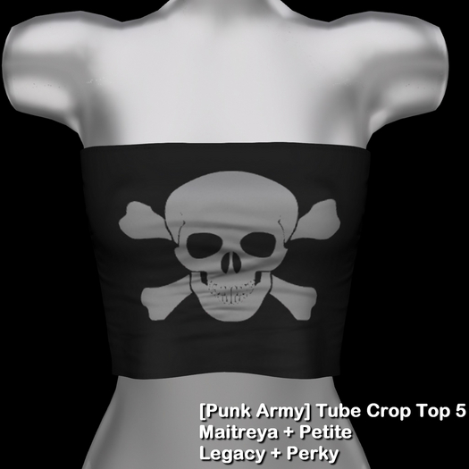 [Punk Army] Tube Crop Top 5