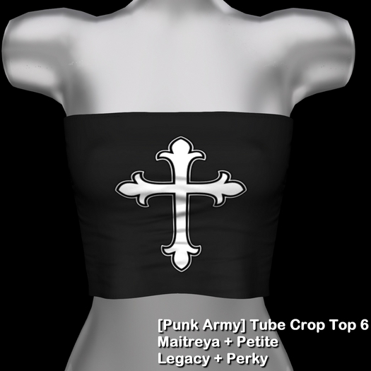 [Punk Army] Tube Crop Top 6