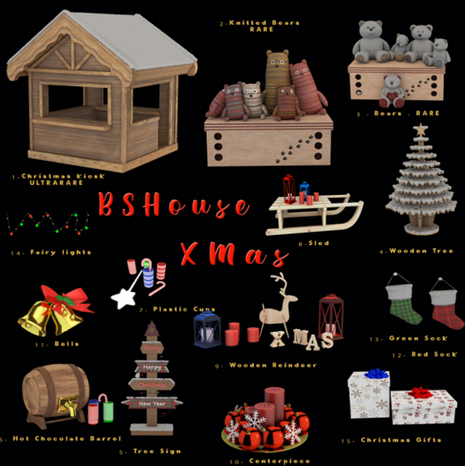 01-BSHouse "XMAS" Christmas kiosk - ULTRARARE 2