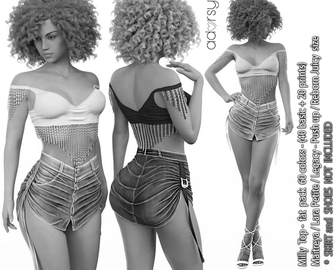 adorsy - Milly Top DEMO - Maitreya/Legacy-Nerido/Lara Petite/Reborn-Juicy
