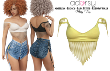 adorsy - Milly Top Yellow - Maitreya/Legacy-Nerido/Lara Petite/Reborn-Juicy
