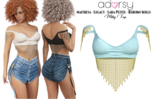 adorsy - Milly Top Light Blue - Maitreya/Legacy-Nerido/Lara Petite/Reborn-Juicy