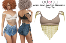 adorsy - Milly Top Brown - Maitreya/Legacy-Nerido/Lara Petite/Reborn-Juicy