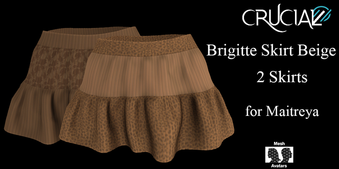 Crucial -  Brigitte skirt Beige Box