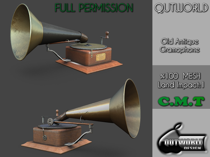 .::QUTWORLD Old Antique Gramophone::.FP 