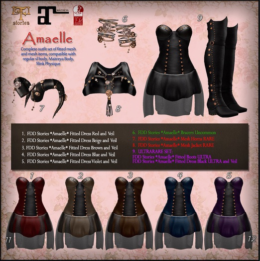 FDD Stories *Amaelle* Mesh Horns RARE 