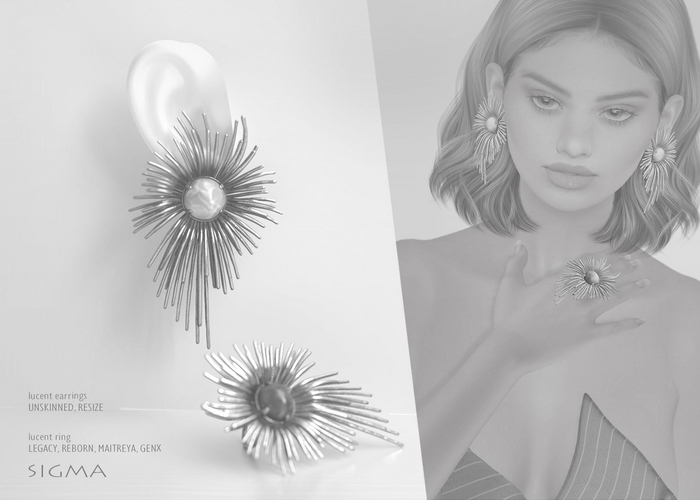 SIGMA/ Lucent earrings & ring DEMO
