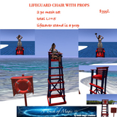 lifegaurd chair with lifesaver stand prop-Box LI=5