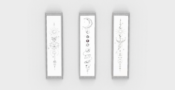 Lotus, Galaxy and Moon