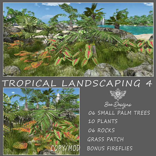 Bee Designs Tropical  Landscaping Pack 4