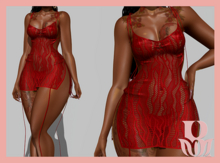 Rosary. Gioia . v2 Lace Red