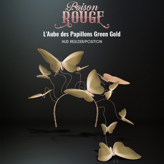 POISON ROUGE L'Aube des Papillons Green Gold 