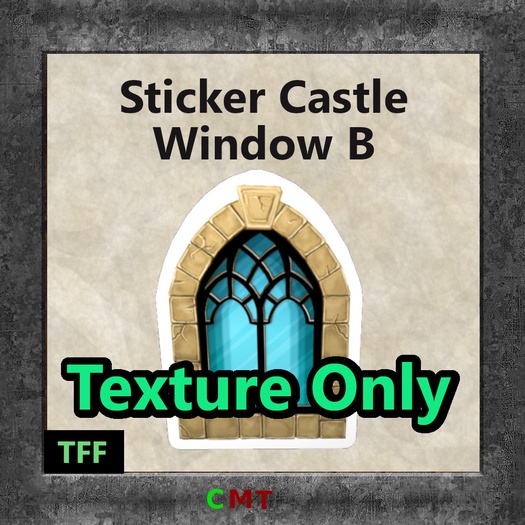 {TFF} Craft Corner - Stickers - Castle Window - B IMAGE PB