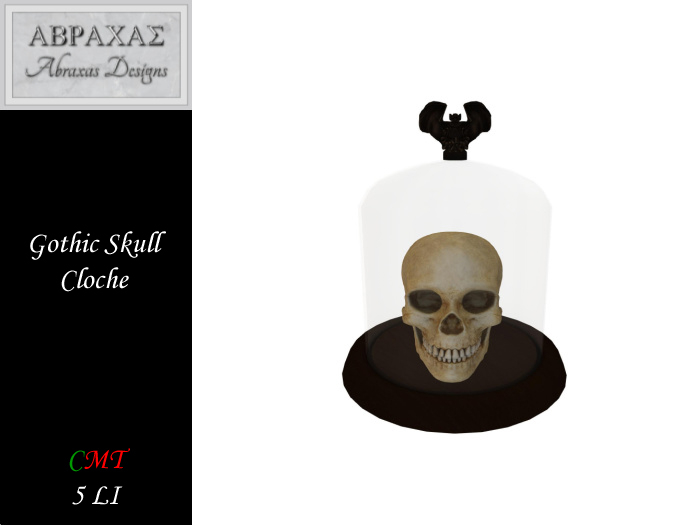 Gothic Skull Cloche